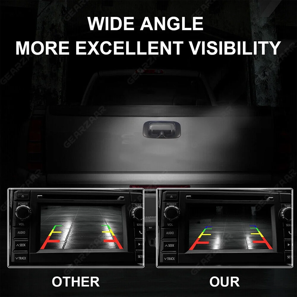 Kydely High Resolution Waterproof Replacement Rear View Camera Chevy GMC Silverado/Sierra Tailgate Handle