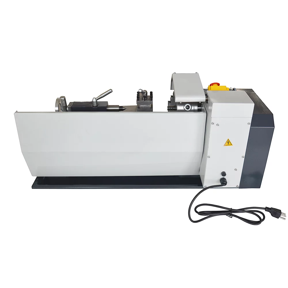 Mini Metal Bench Lathe Variable Speed Precision Inch Instrument Machine Threaded Version WM210V 900W 8