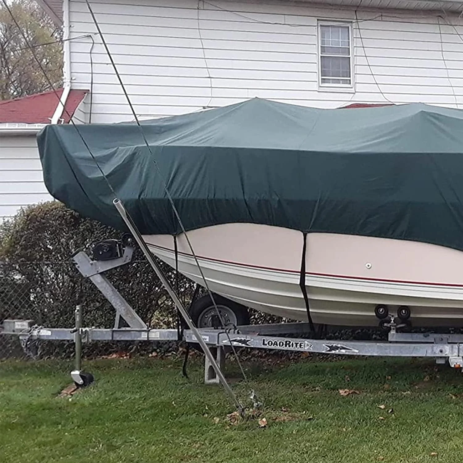 WEIZE Trailer Jack, Heavy Duty Swivel Boat Trailer Jack with Dual Wheels, 2000 lbs, 14