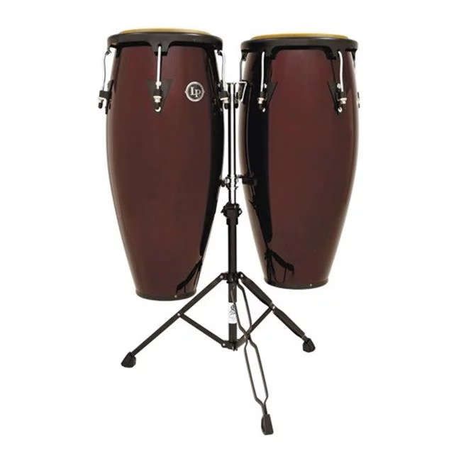 Latin Percussion  Aspire 10.86 Conga Set - Drk Wood Double Standard