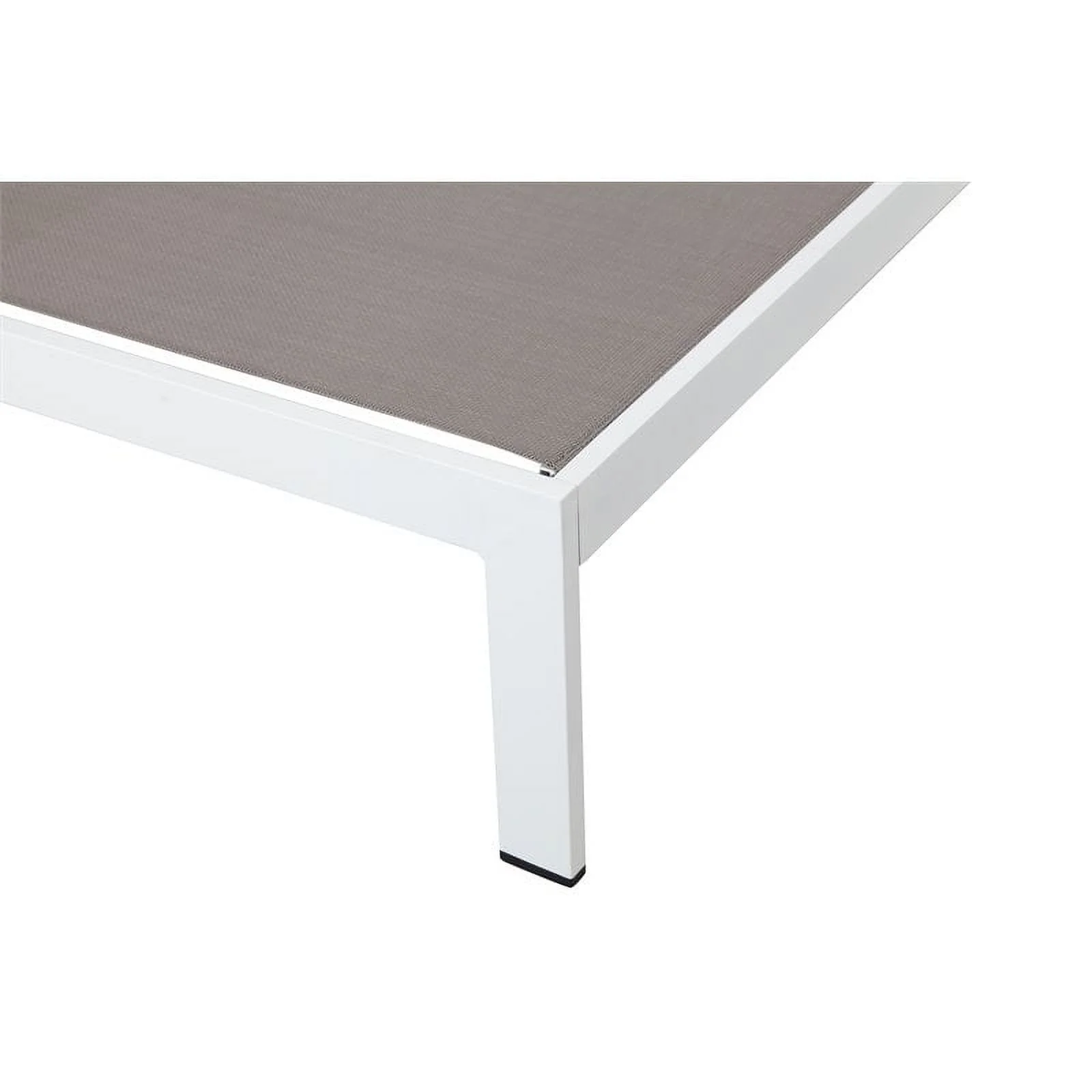 Pangea Home Chester 15-piece Modern Aluminum Patio Sofa Set in White/Gray