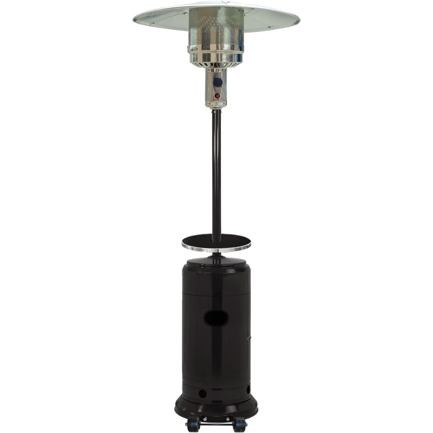 Hanover 7-ft. 48,000 BTU Steel Umbrella Propane Patio Heater in Black, HAN004BLK