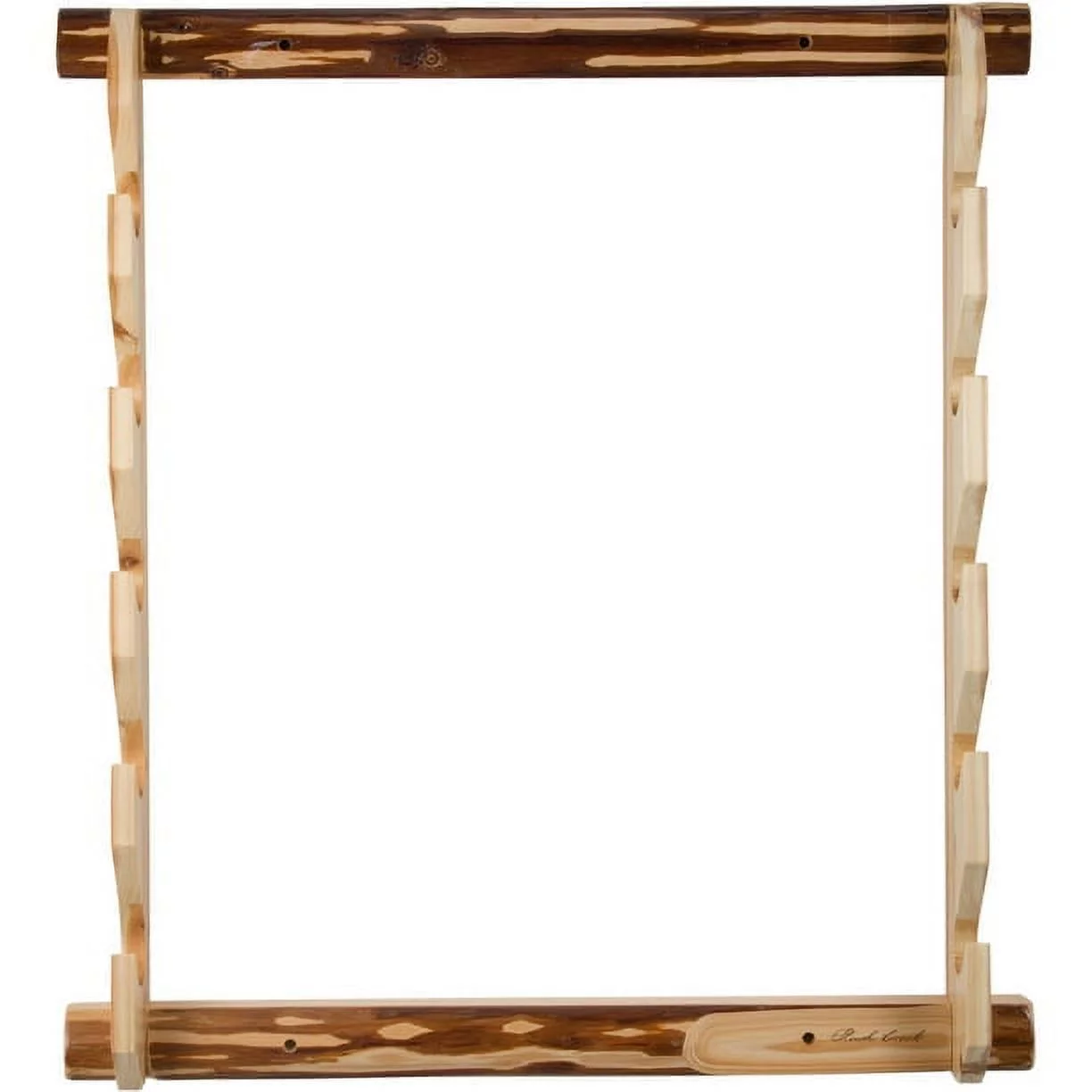 Rush Creek Creations Indoor 5 Rifle or Shotgun Pine Wall Storage Display Rack