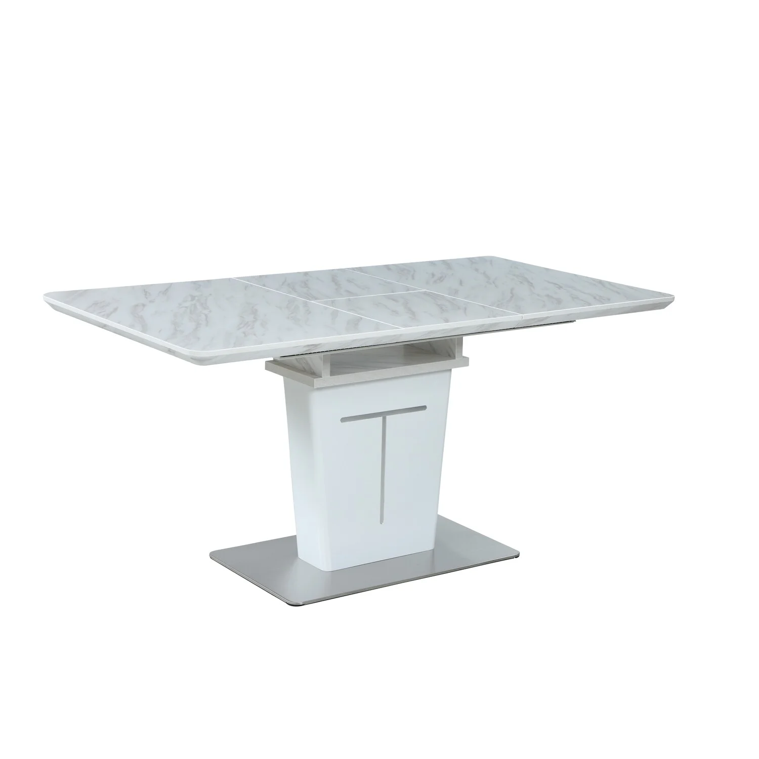 Chintaly Contemporary Extendable Melamine Dining Table