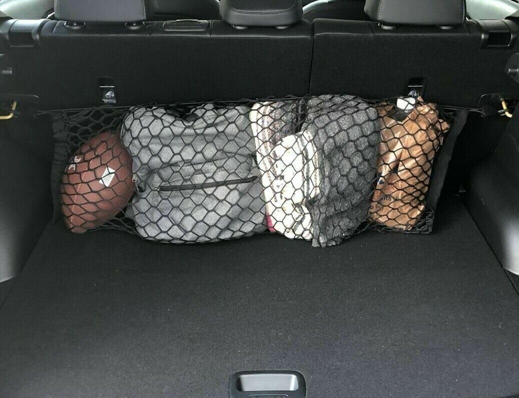 EACCESSORIES EA Rear Trunk Organizer Cargo Net for Jeep: Compass, Patriot 2007-2017– Envelope Style Cargo Net for SUV – Premium Mesh Elastic Car Trunk Organizer – Compatible with Compass, Patriot