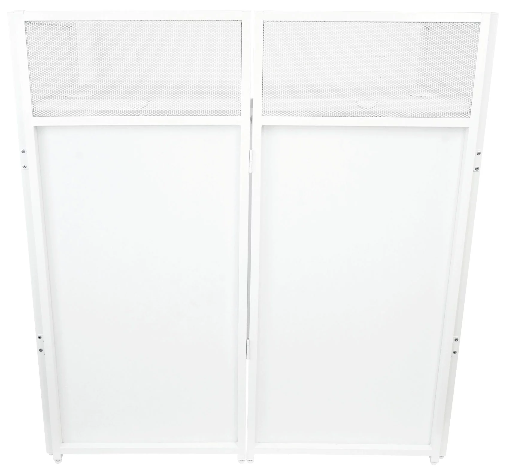 Rockville Rockbooth White Event Booth DJ Facade+Built in Table+Travel Bag+Scrims