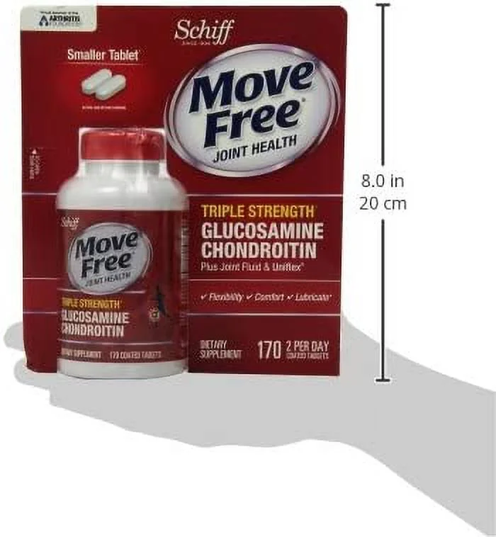 Move Free Advanced, 170 tablets - Joint Health Supplement with Glucosamine and Chondroitin