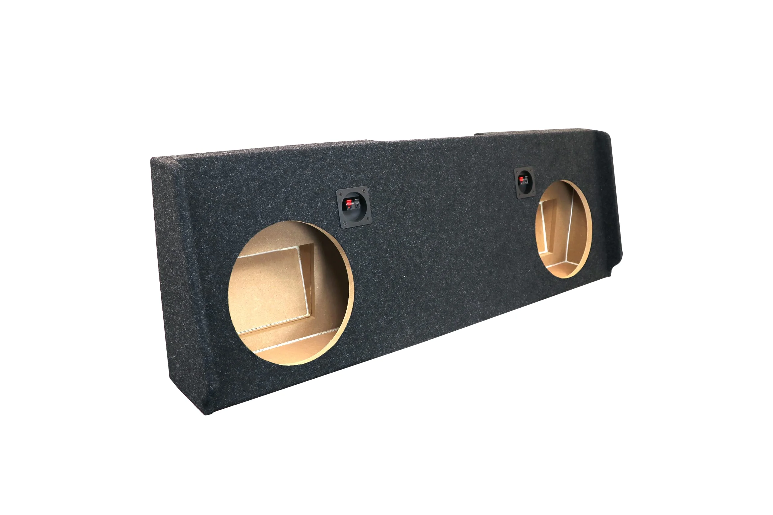 Atrend - Bbox A182-12CPA Dual 12” Sealed Subwoofer Enclosure Fits 2007-2013 Chevrolet/GMC Silverado/Sierra Crew cab, Black