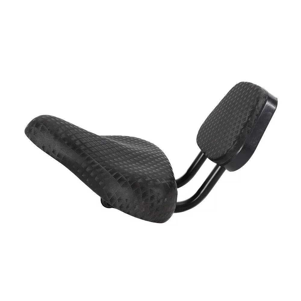 Miumaeov Soft Bicycle Saddle Bike Seat Tricycle Saddle Seat PU Cushion Pad with Back
