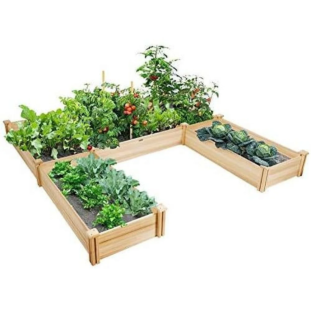 Raised Garden Bed, Wood Raised Garden Planter Box For Vegetables And Flowers, Easy Assembly, Garden Container For Backyard, Patio, Balcony (92.5