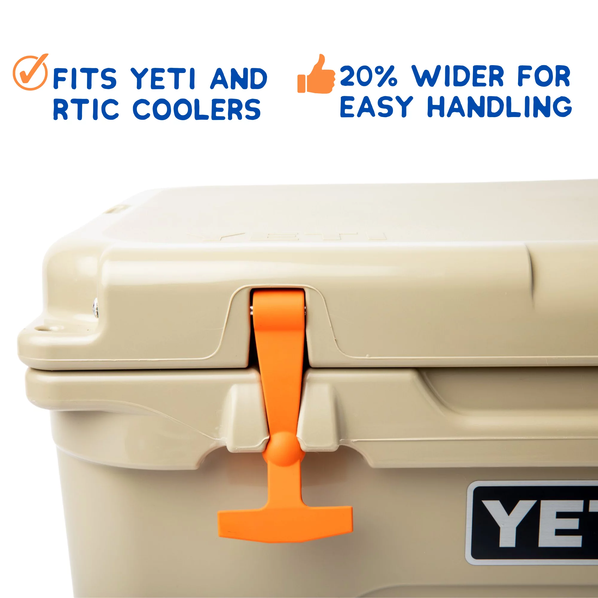 Above Sea Level Blaze Orange Latches for YETI Coolers and RTIC Coolers