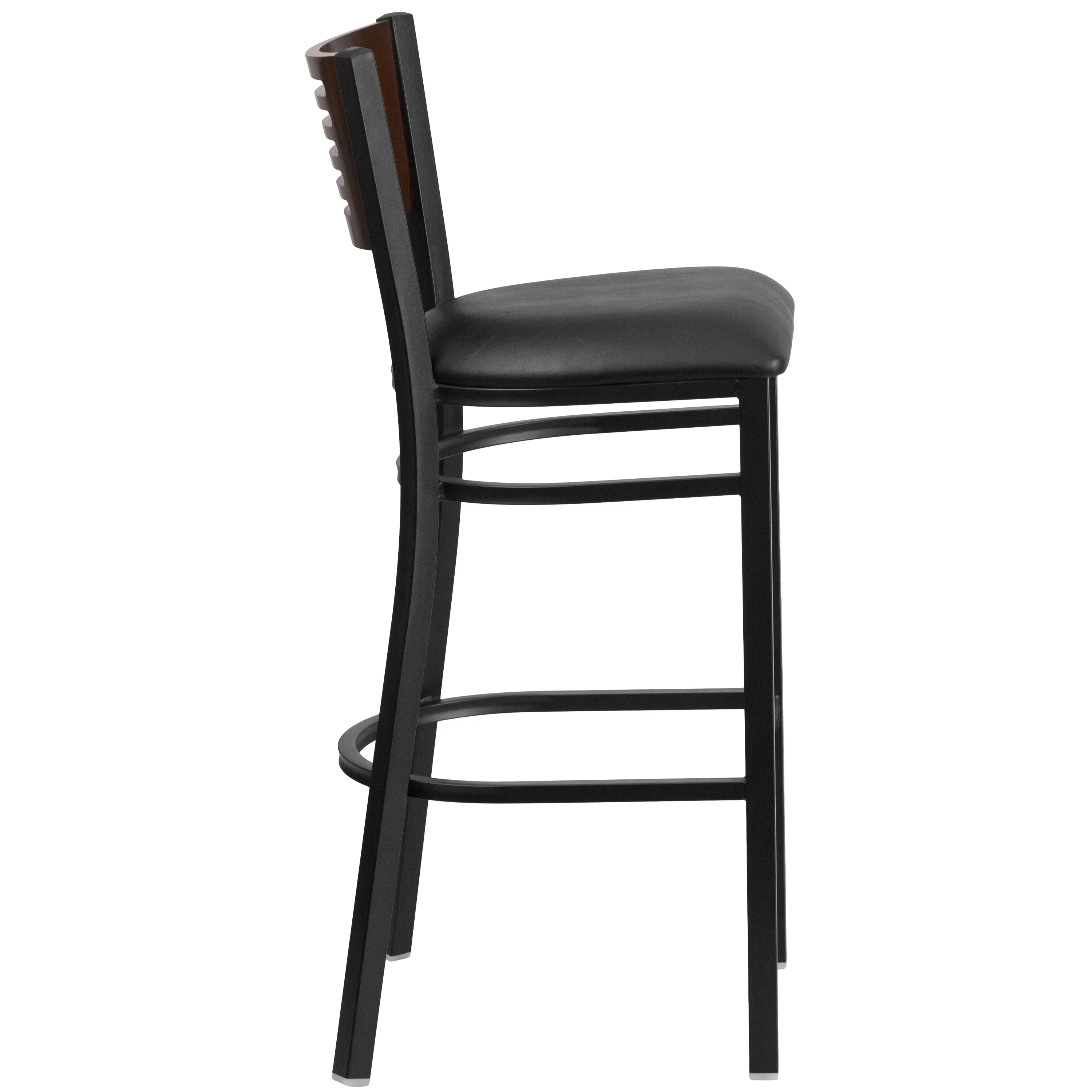 Flash Furniture 2 Pk. Hercules Series Decorative Slat Back Metal Restaurant Barstool - 19.75