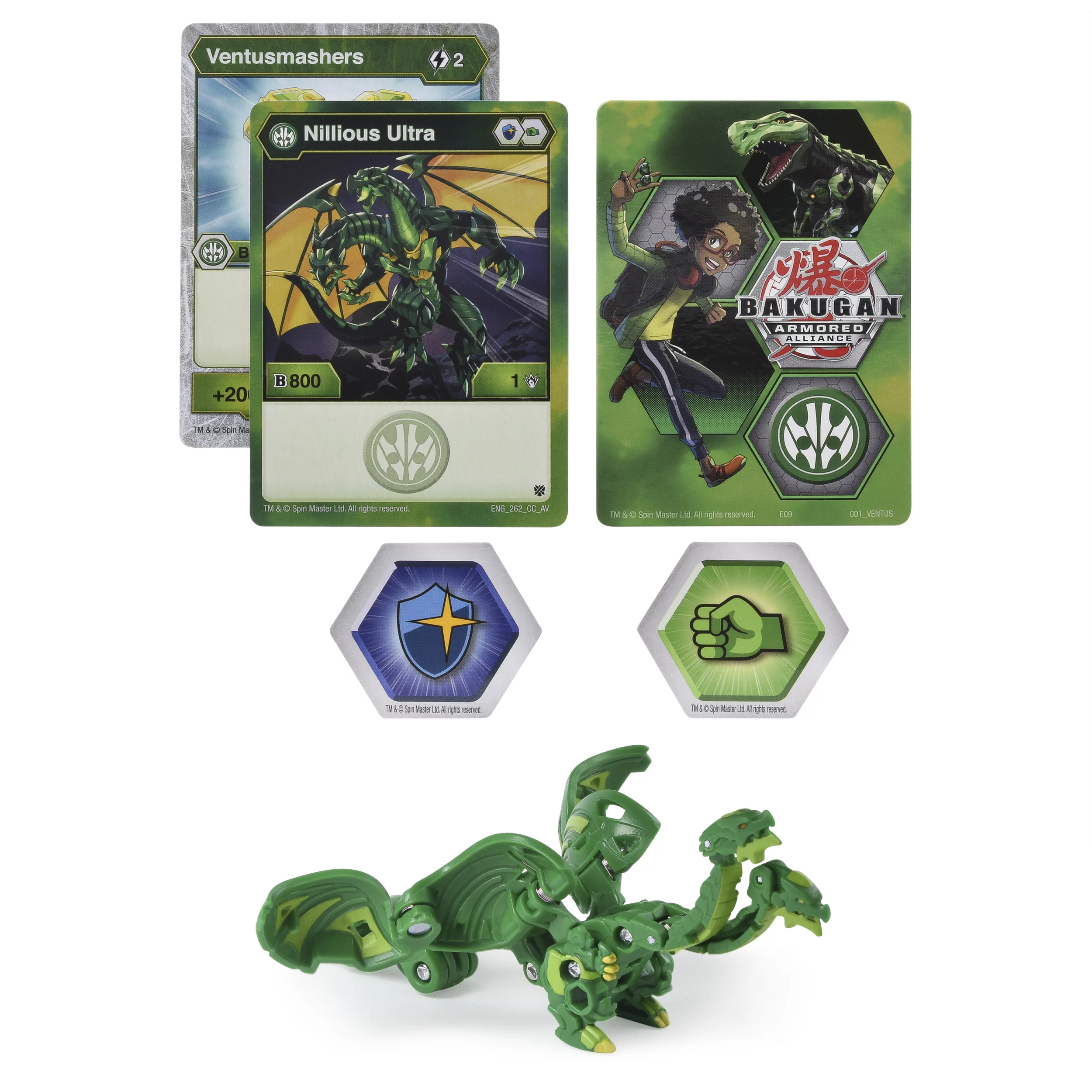 Bakugan Ultra, Nillious, 3-inch Tall Armored Alliance Collectible Action Figure and Trading Card
