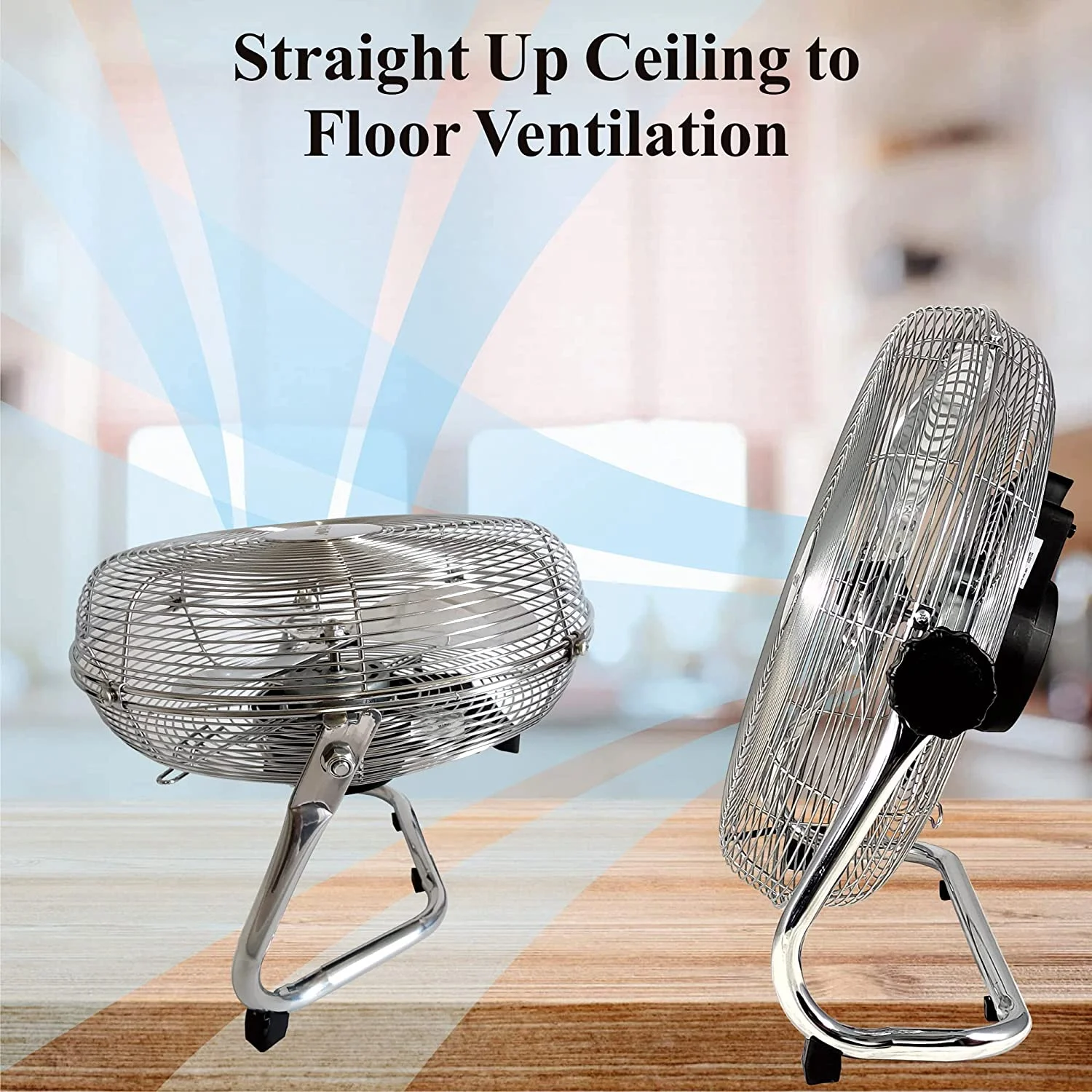 Industrial Grade 3-Speed High-Velocity Fan, 18 Inches, Chrome, F-4182