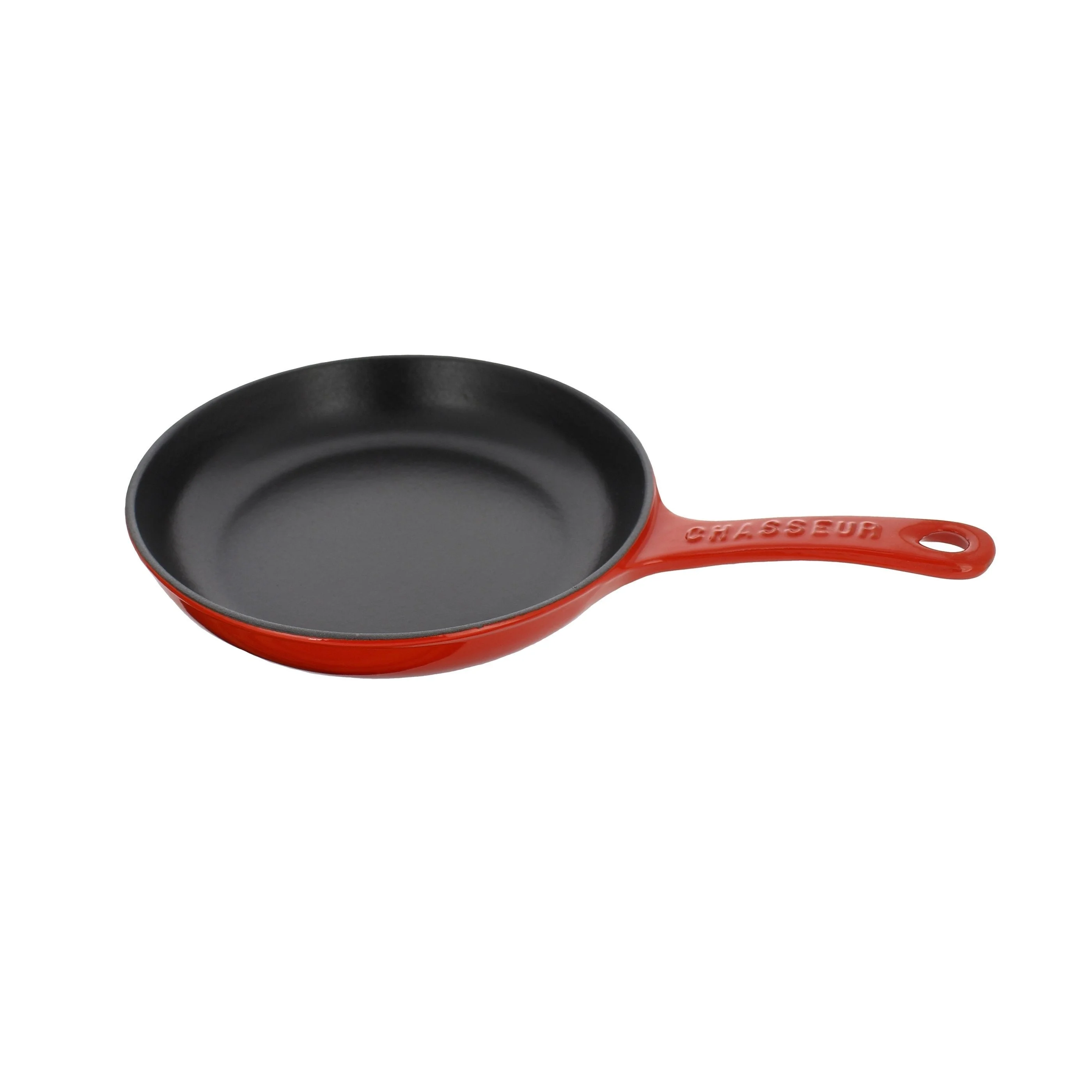 Chasseur  8-inch Red French Enameled Cast Iron Fry pan