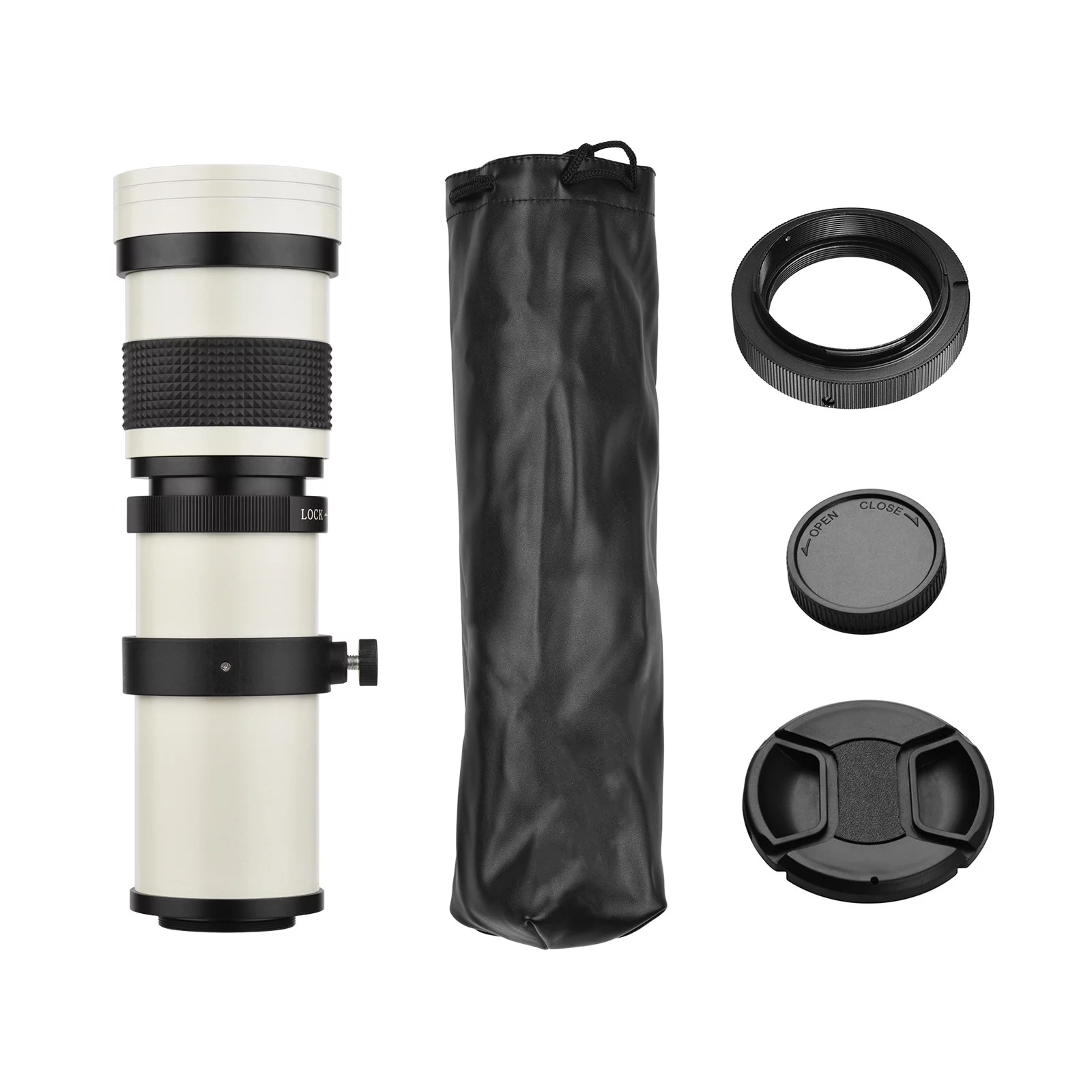 ammoon Lens,Lens Af-mount Camera Mf Super Lens F/8.3-16 420-800mm Super Lens Af-mount Adapter A700 A300 A350 A500 A100 Lens Camera Adapter Universal T2 Mount Universal 1/4 A55 A33 A550 Mount Af-mount