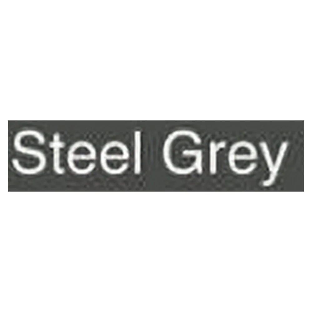 Blazing Needles  19 in. U-Shaped Twill Tufted Dining Chair Cushions, Steel Grey - Set of 2