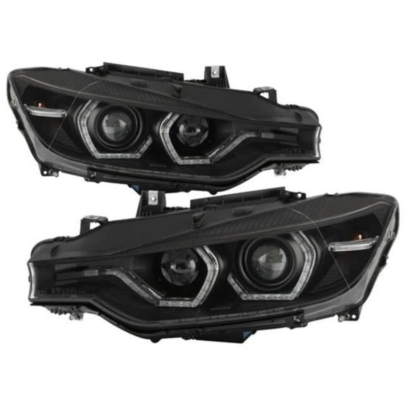 Projector Headlights for 2012-2014 BMW F30 3 Series 4-Door, Black