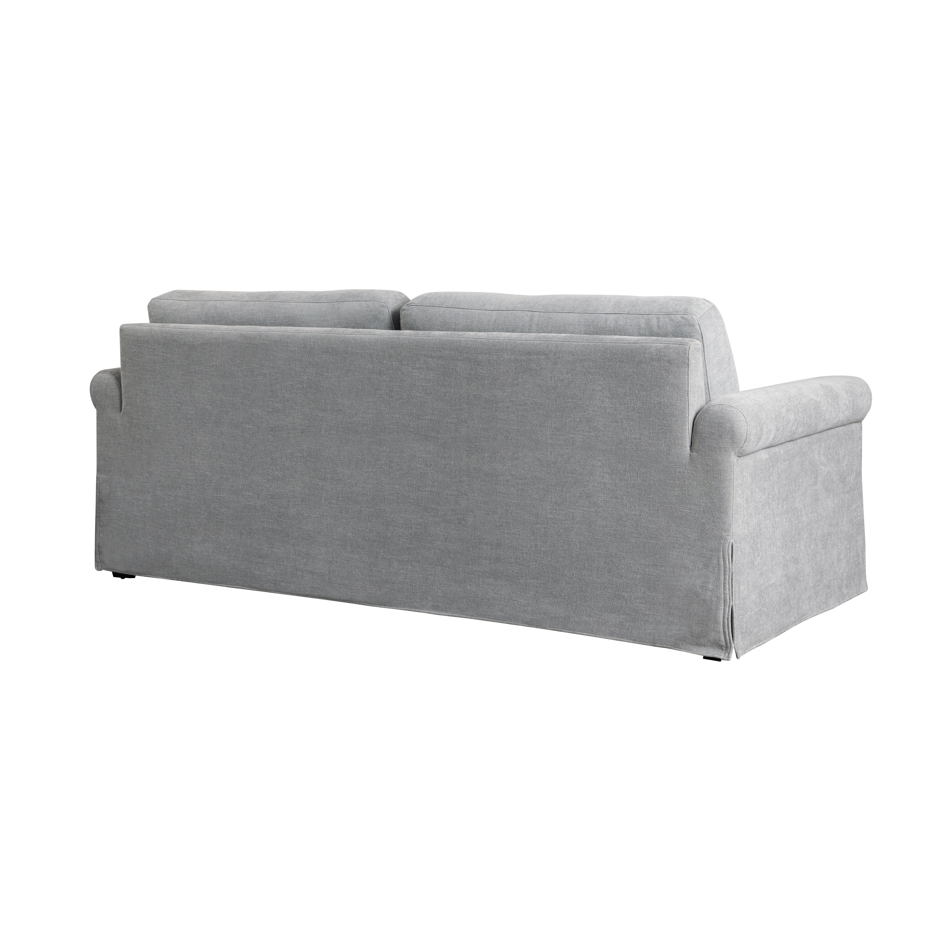 Serta Myers Modern Convertible Sofa, Light Gray Fabric