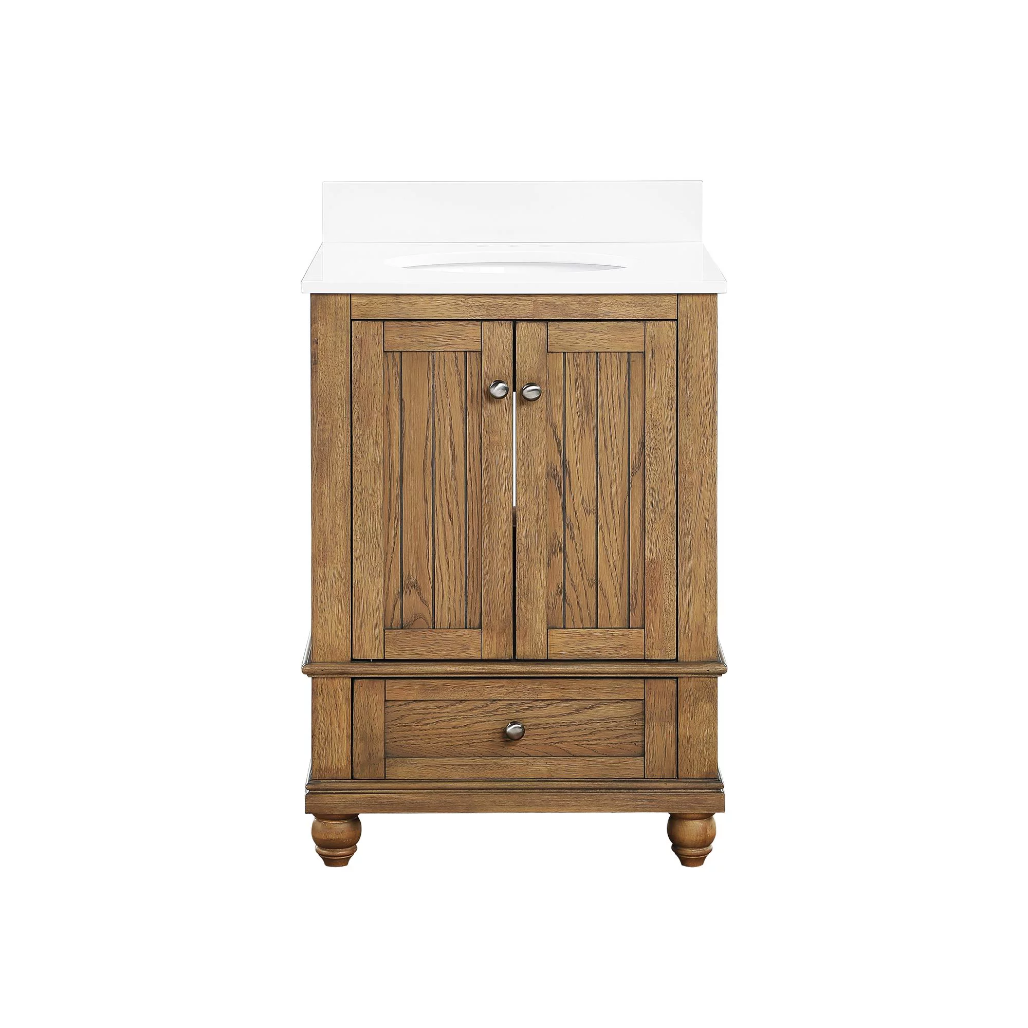 DHP Monteray Beach 24 Inch Bathroom Vanity with Sink, Natural