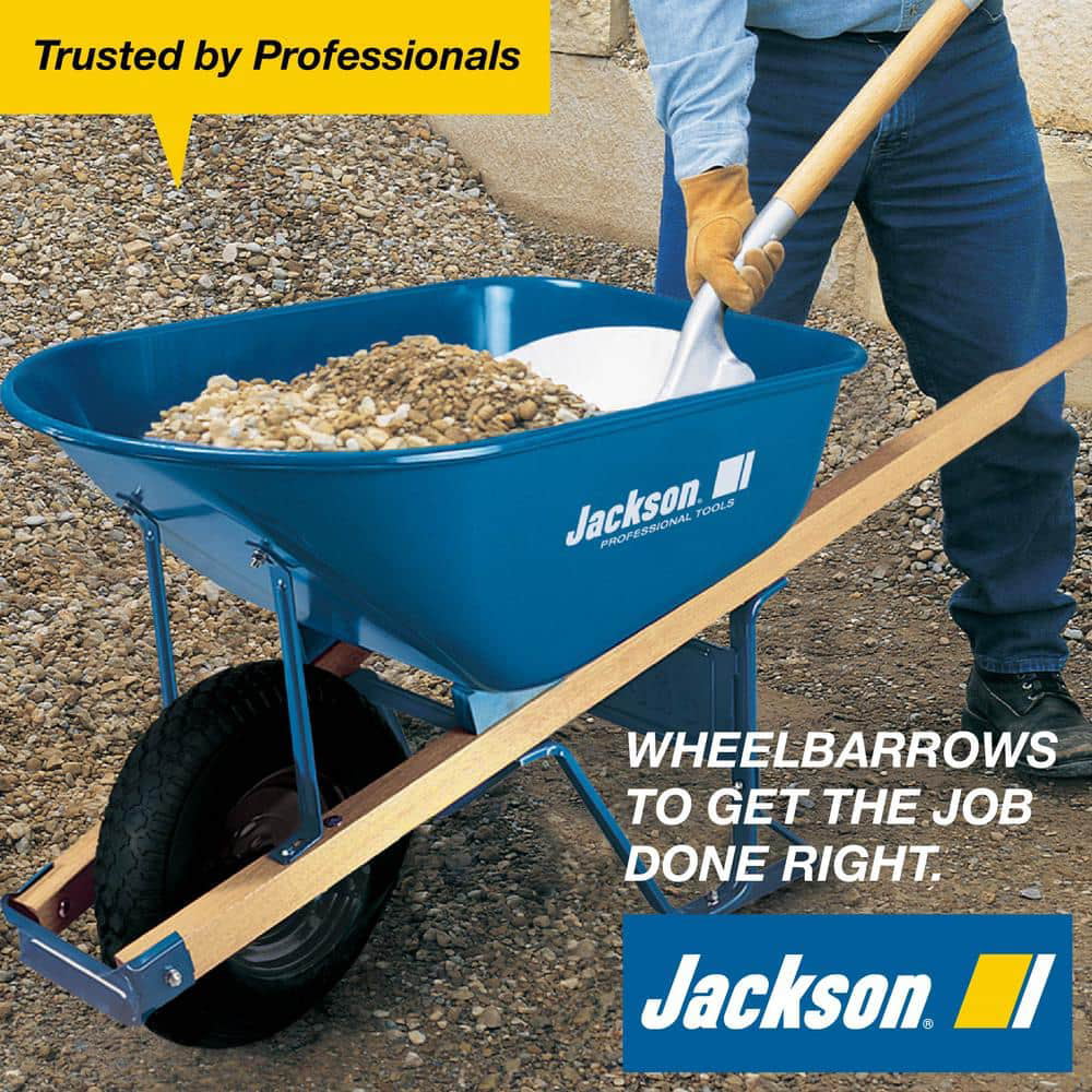 Jackson Blue Poly Wheelbarrow 5.75 cu ft