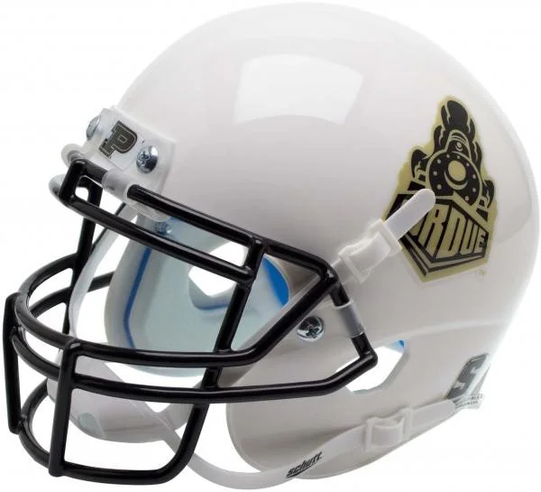 Purdue Boilermakers Schutt White #15 Mini Football Helmet