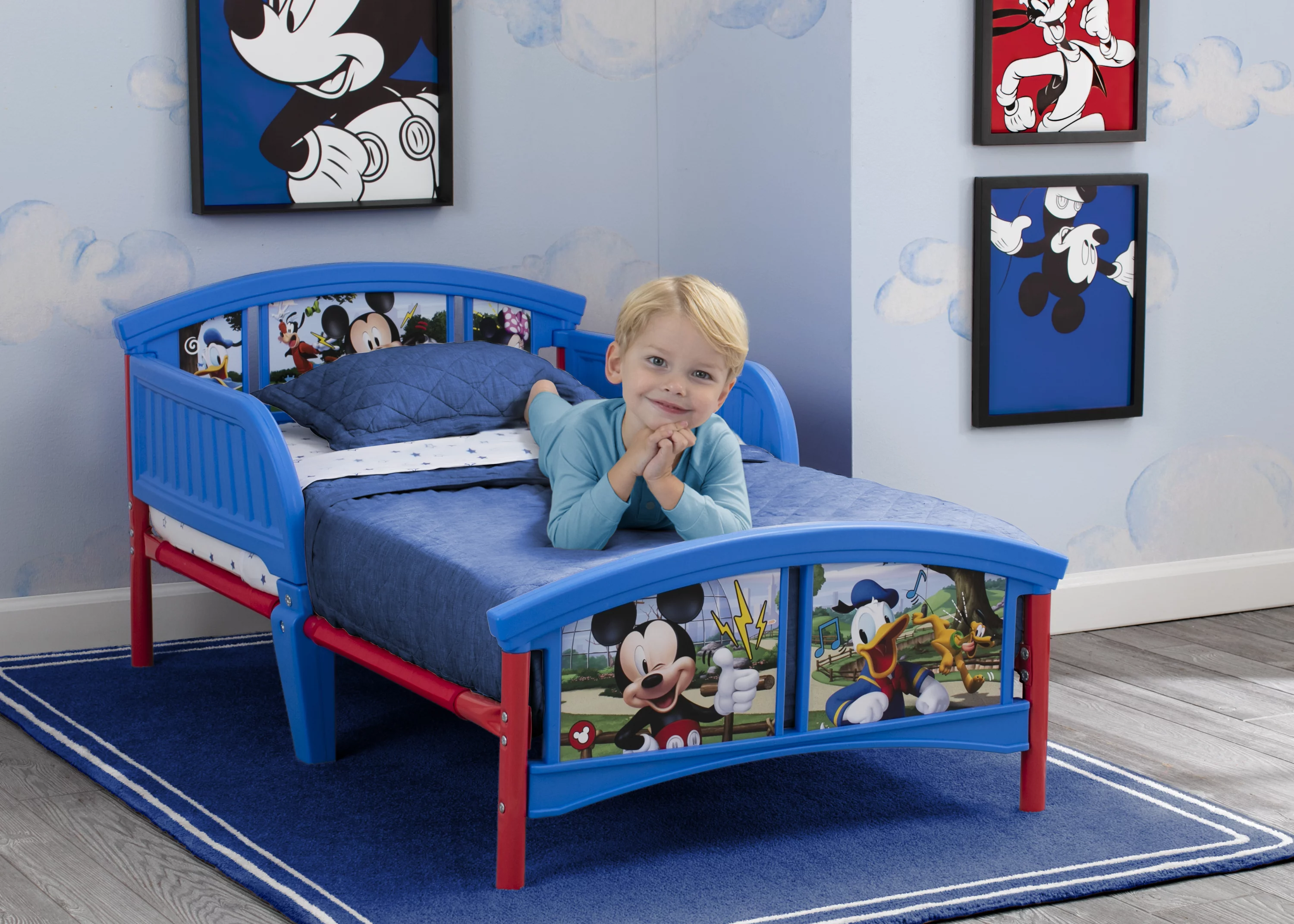 Delta Children Disney Mickey Mouse Plastic Toddler Bed, Multiple Characters