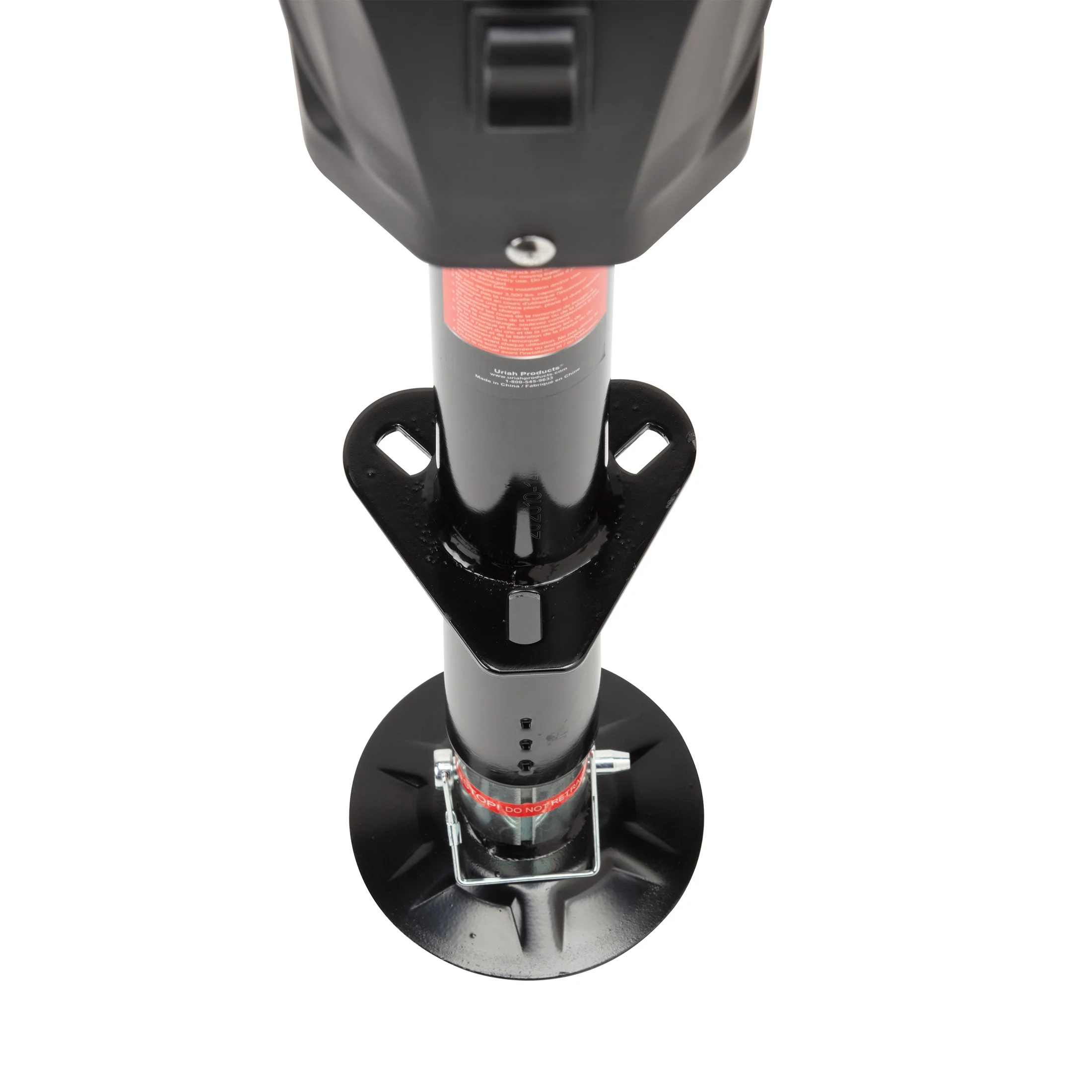 Uriah Products 12V Electric Steel Trailer Jack with Hard-Wire and LED Light -3,500lb (UC350020)