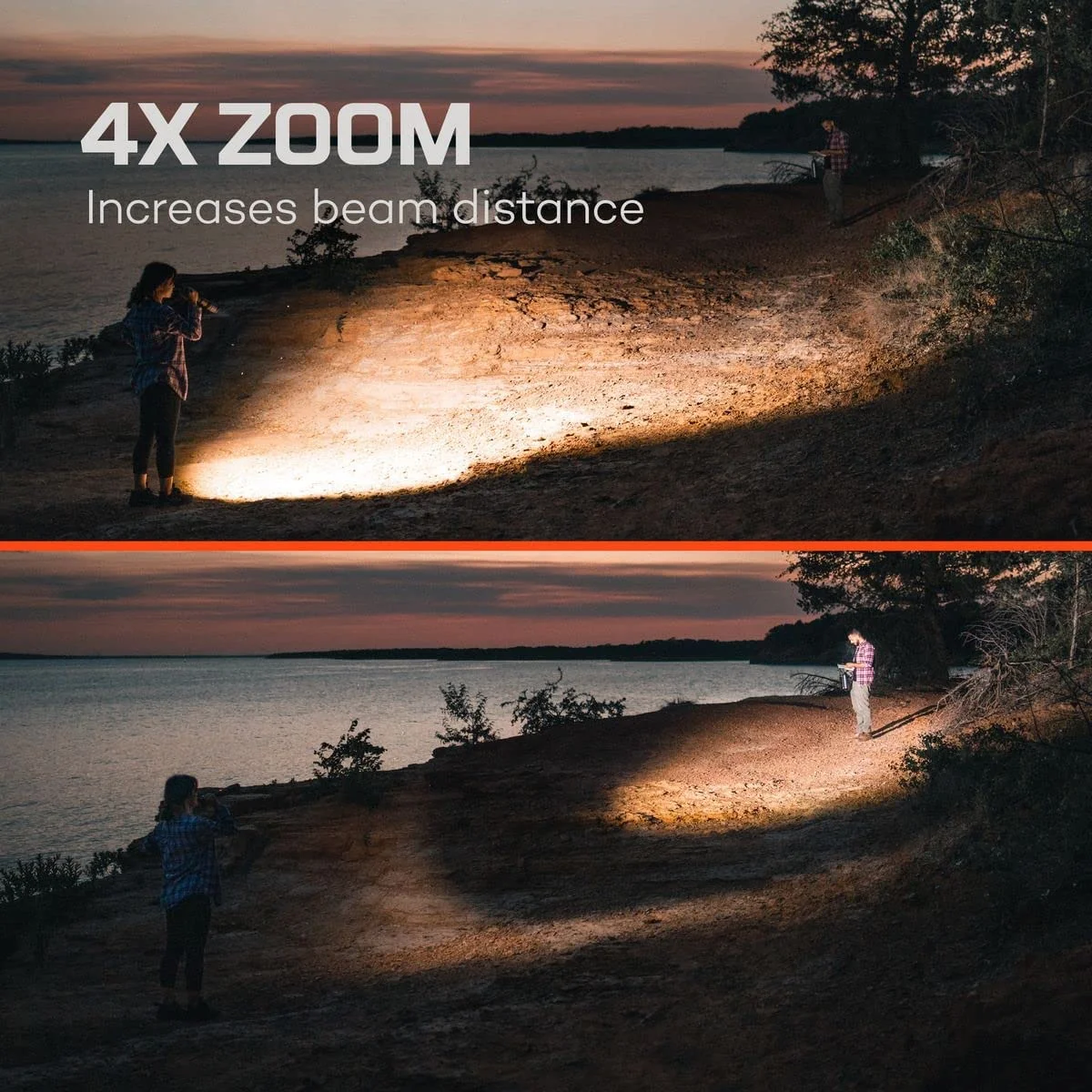 NEBO Davinci 8000 Powerful, Rechargeable and Waterproof Handheld Flashlight