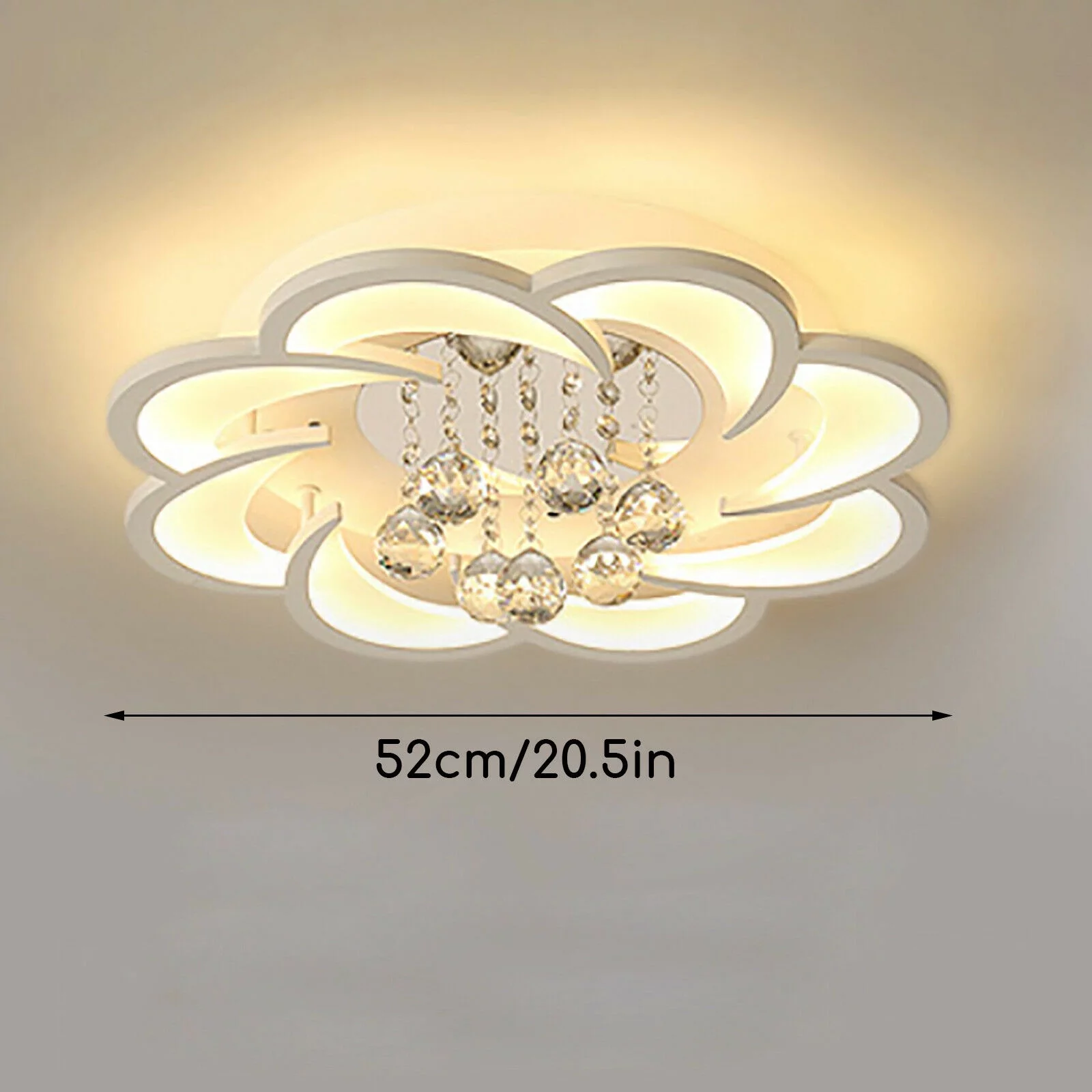 Modern Luxury K9 Crystal Chandelier LED Hanging Pendant Light Ceiling Fixture