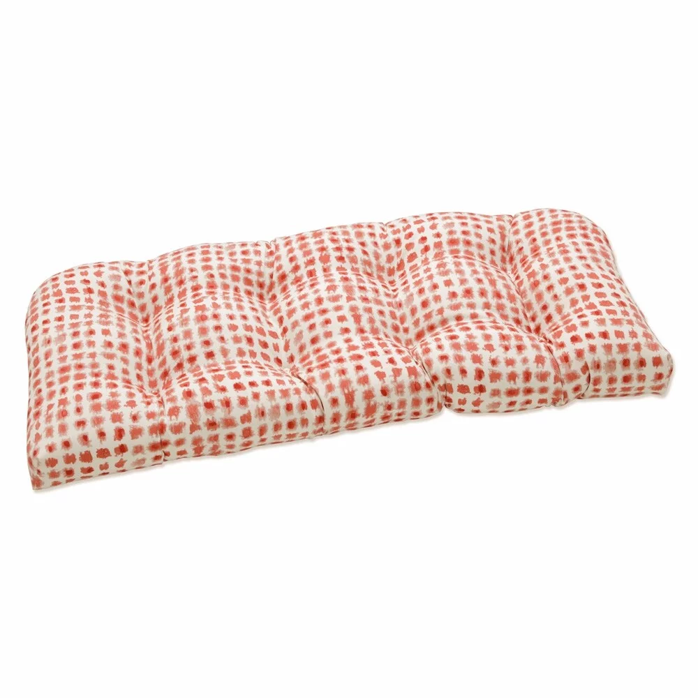 Pillow Perfect  Outdoor | Indoor Alauda Coral Isle Loveseat Cushion 44 X 19 X 5