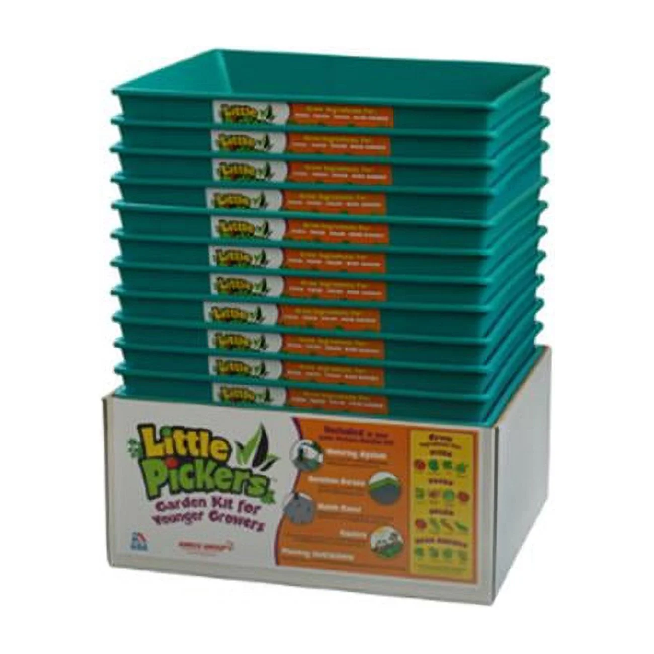 EmscoGroup  Little Pickers Grow Box - Lime Green Child-Sized