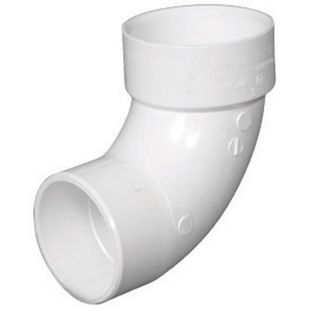 Charlotte Pipe 3 In. Schedule 40 90 Deg. DWV PVC Street Elbow (1/4 Bend)