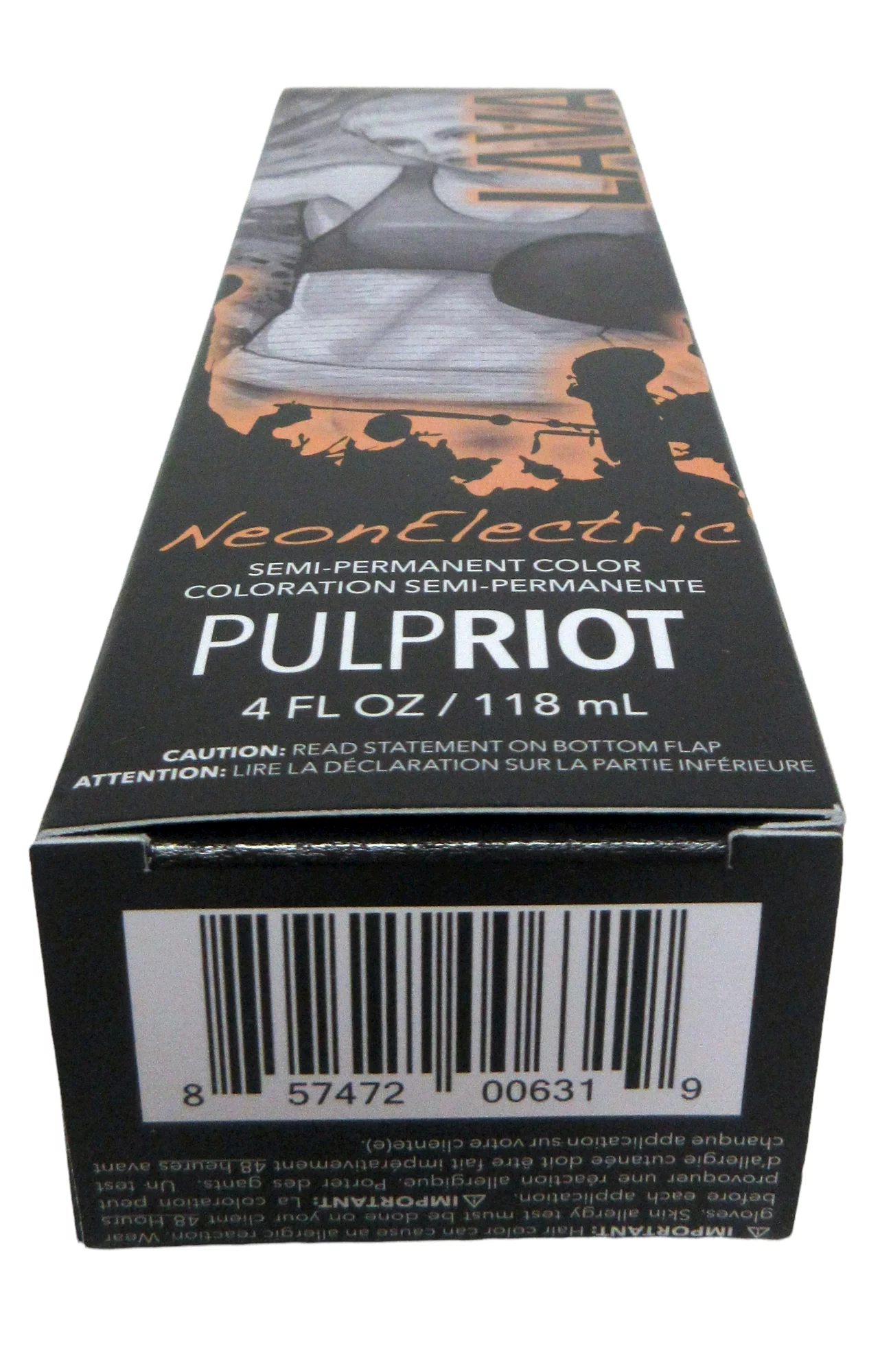 Pulp Riot Semi-Permanent Neon Hair Color 4oz- Lava