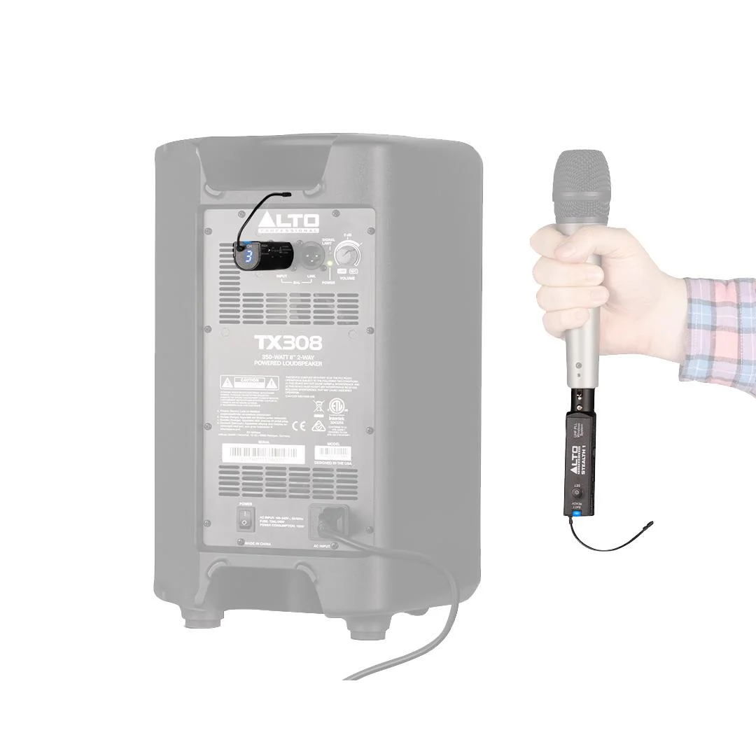 Alto Professional STEALTH1XNA Mono UHF Wireless System with Case Package