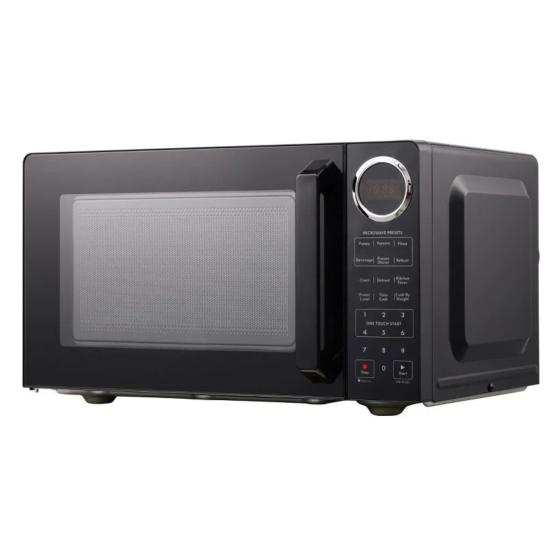 YLZ 0.9 cu. ft. 900 Watt High Power Microwave Oven, Easy-to-Use LED Display, 10 Power Levels, Kitchen Essentials - Black