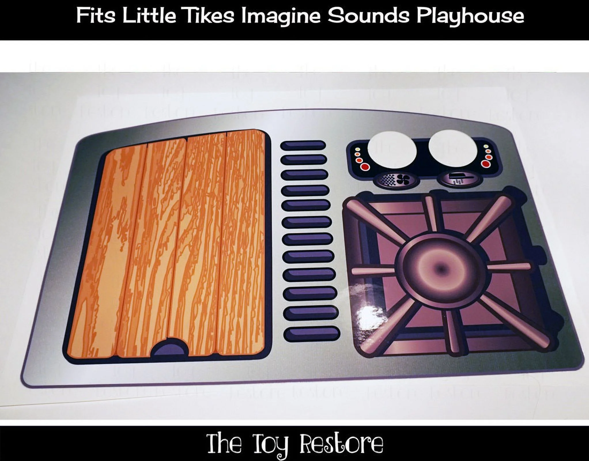 The Toy Restore Replacement Stickers fits Little Tikes Imagine Sounds Kids Playhouse Decals