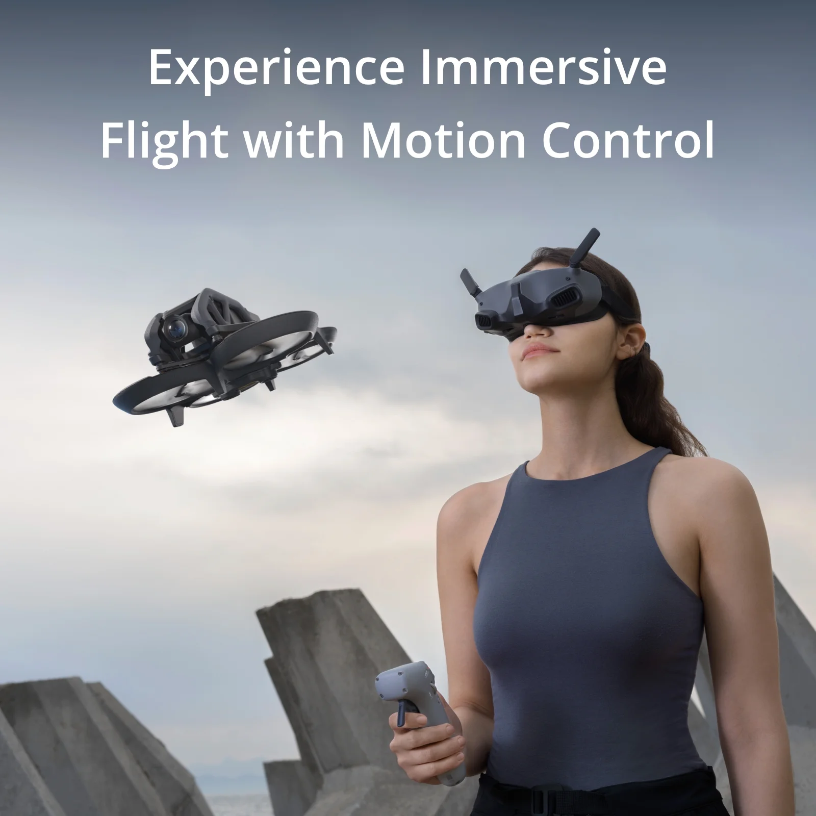 DJI Avata Explorer Combo w/ Goggles Integra & Motion Controller 2 with FMK Bundle