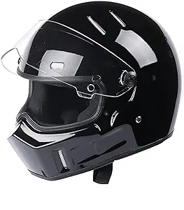 CRG Full-Face Motorcycle Street Bike Fiberglass Helmet DOT Certified Motocross Helmet Extra Large Size Helmet