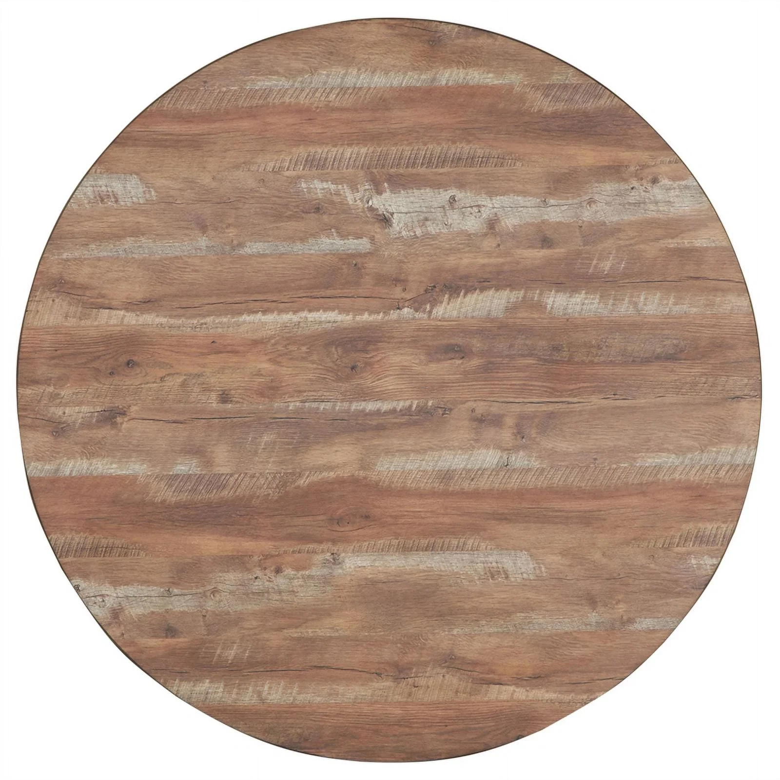 Pemberly Row 1-drawer Round Wood Counter Height Table Yukon Oak and Black