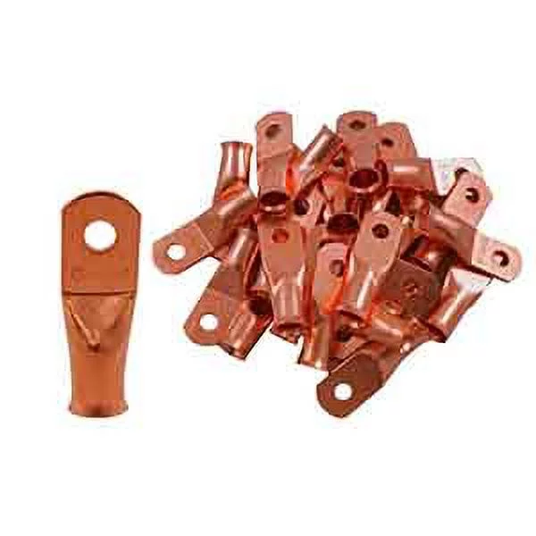Install Bay CUR410 Copper Uninsulated Ring Terminal, 4 Gauge, #10, 25/Pkg