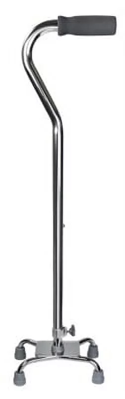 Quad Cane, Chrome Finish, Adjustable 30