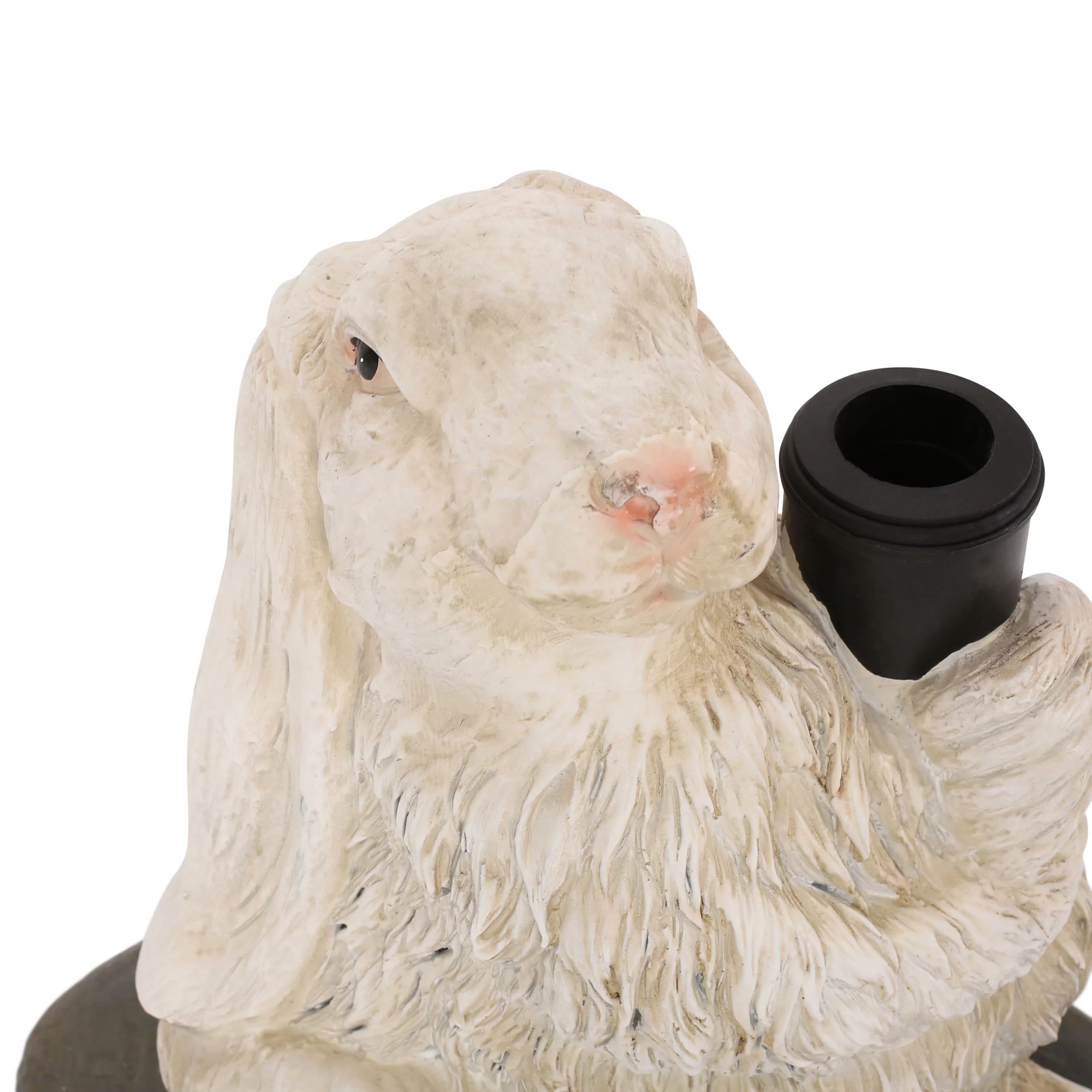 GDF Studio Yeudiel Rabbit Umbrella Base, Matte White