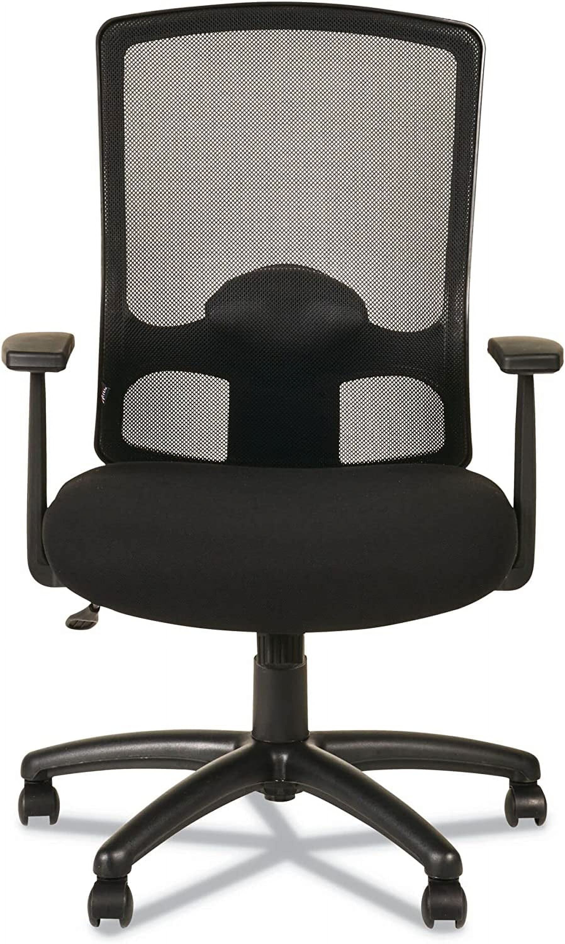 TJUNBOLIFE ALEET4117B Etros Series 18.11 in. to 22.04 in. Seat Height High-Back Swivel/Tilt Chair - Black