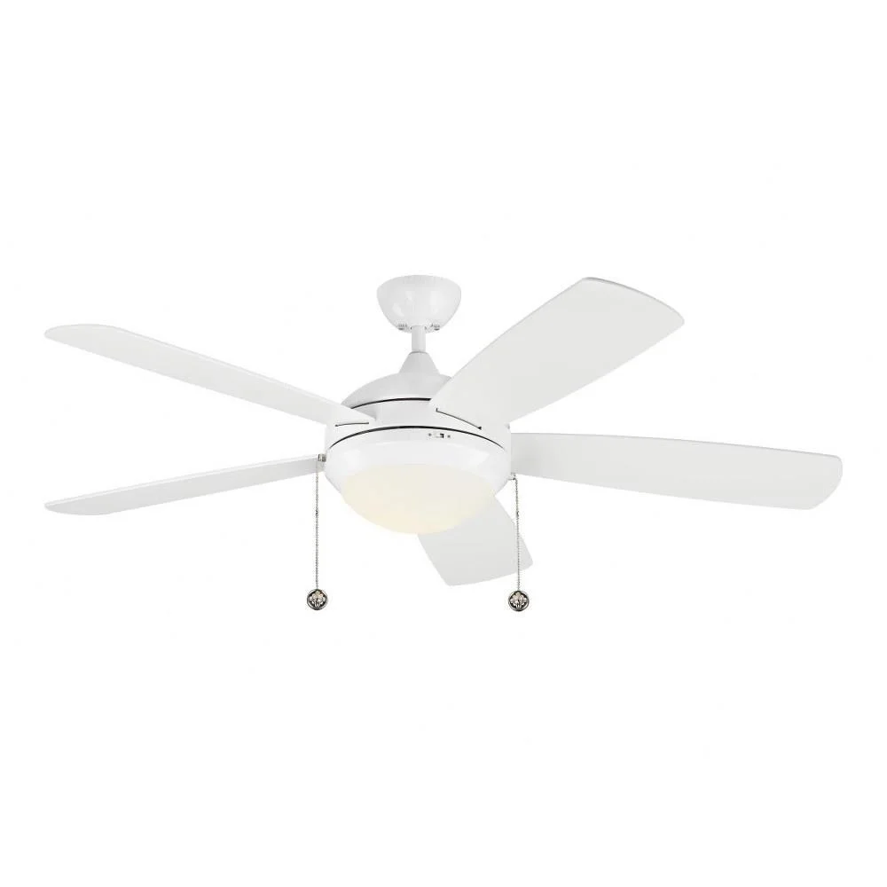 Classic 52 inch Ceiling Fan with Light Kit Transitional 5 Blade Ceiling Fan with Led Light-White Finish Bailey Street Home 96-Bel-3395027
