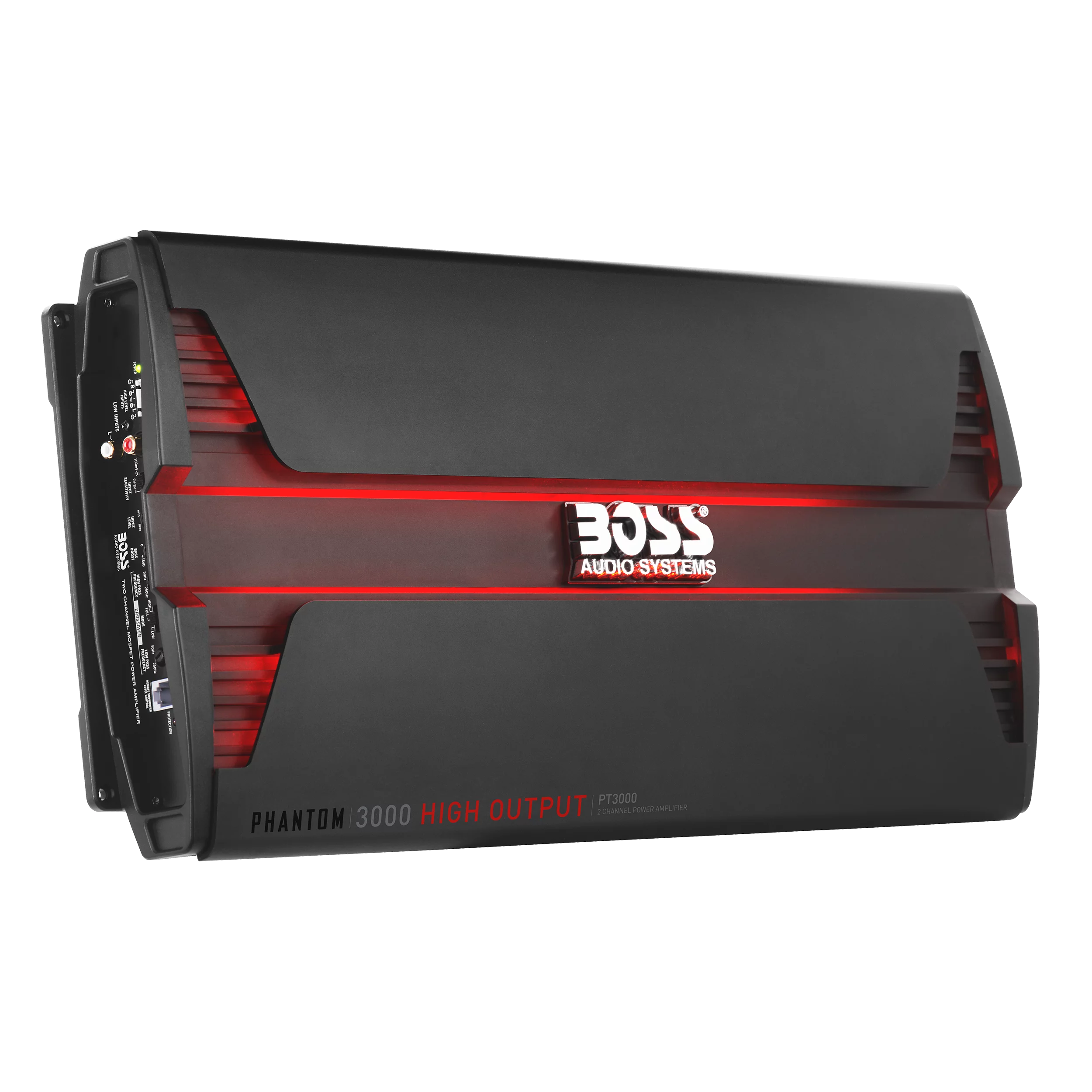 Boss Audio PT3000 3000W 2 Channel Car Audio Amplifier Power LED Amp+Remote