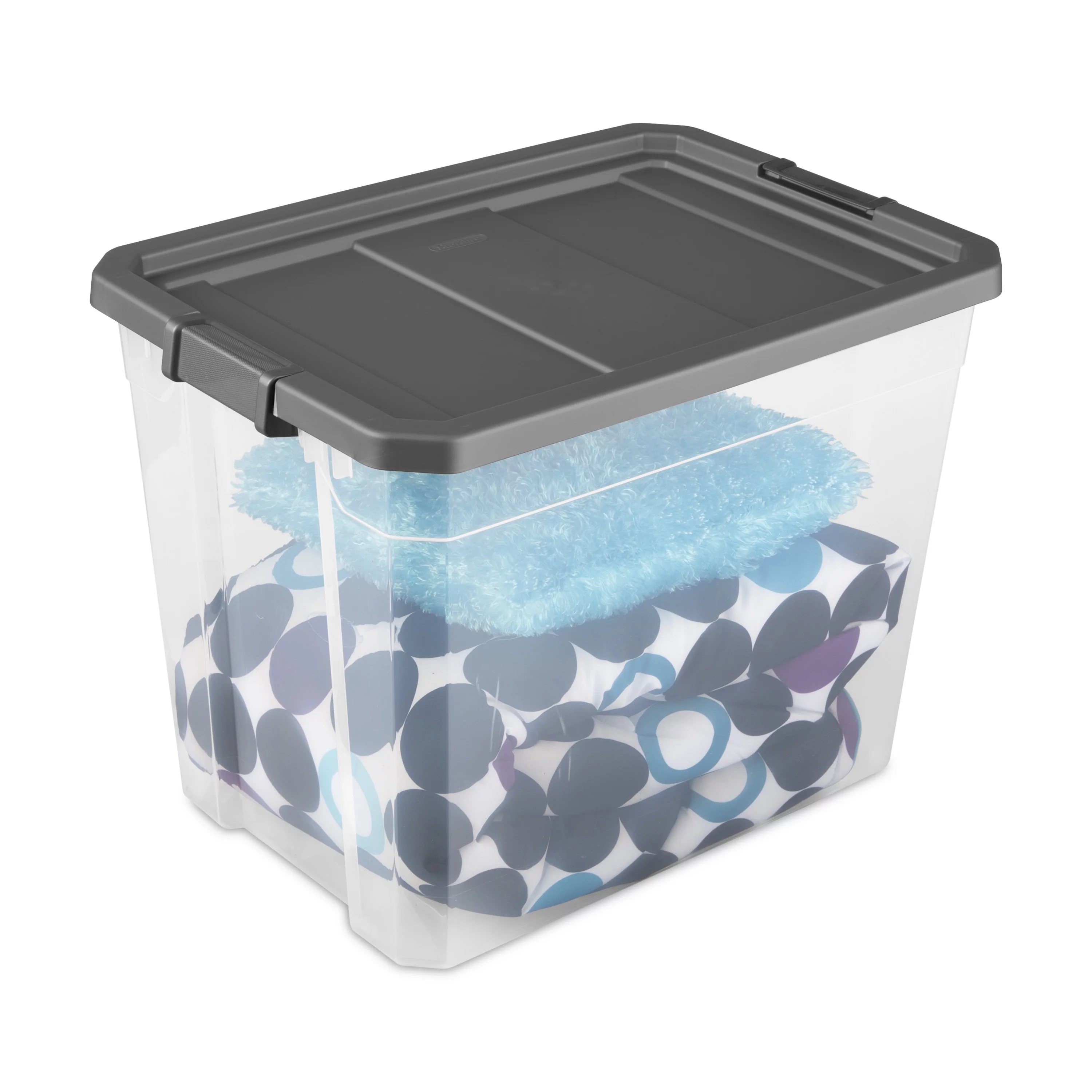 Sterilite 108 Qt. Stacker Box Plastic, Flat Gray