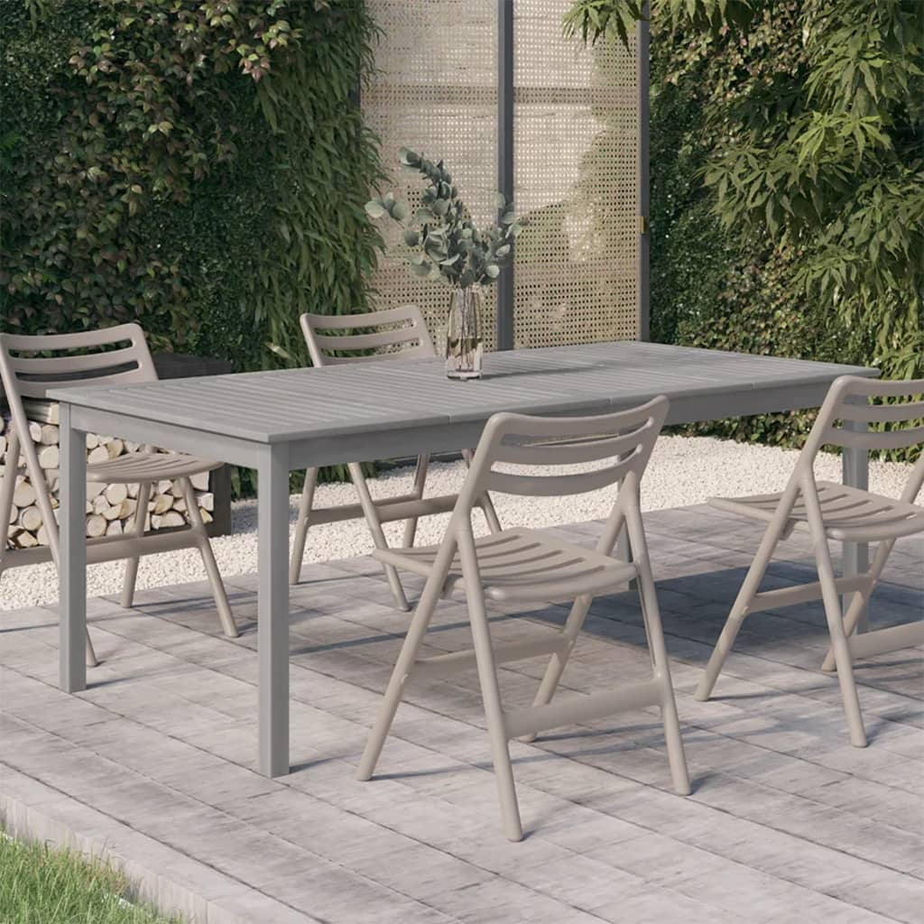 Andoer Patio Table Gray 78.7