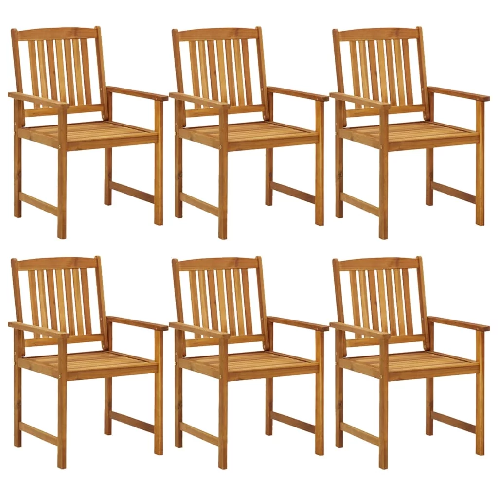 OWSOO 7 Piece Patio Dining Set Solid Wood Acacia