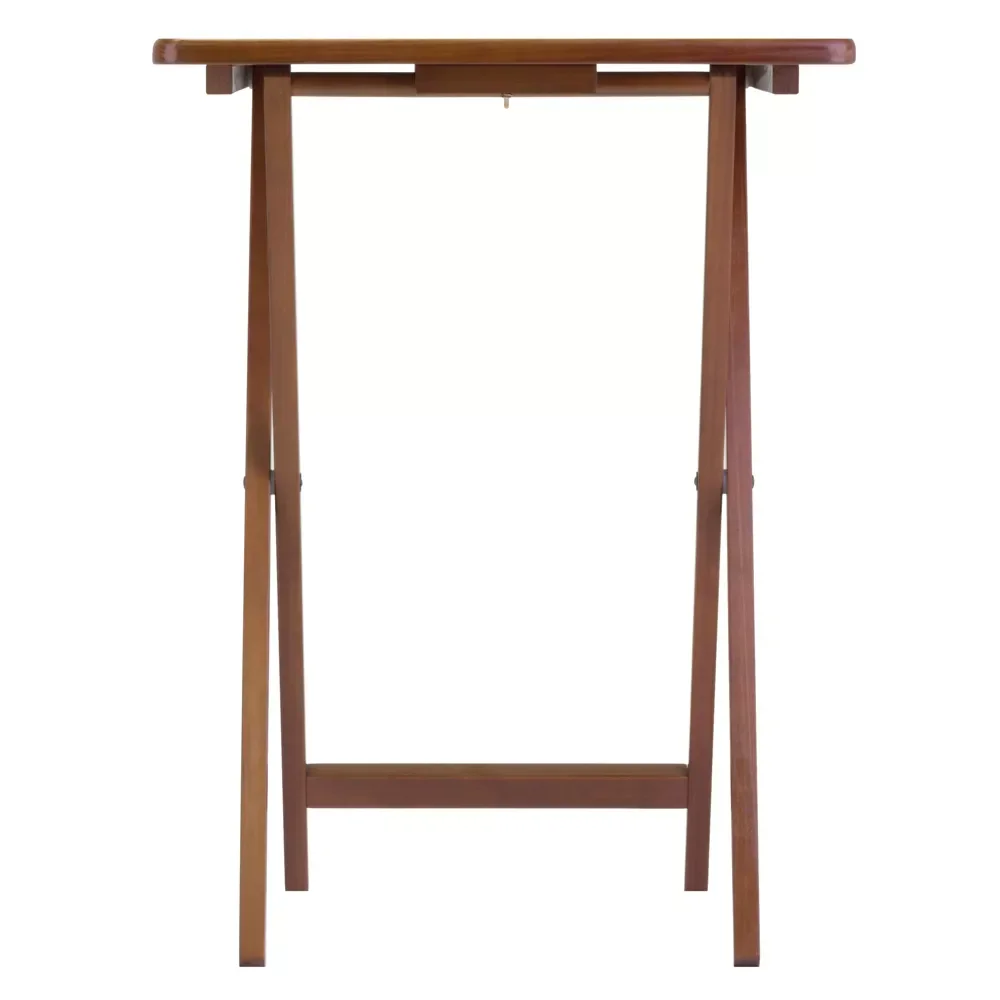 LZY 5pc Alex Snack Table Set Walnut Brown - Winsome